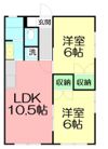 シーサイドハイムカトウIIの間取り画像