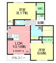 大和屋ハイツ Aの間取り画像