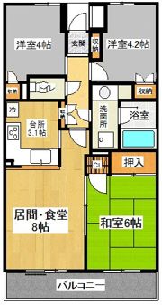 東戸塚パークホームズ弐番館の間取り画像