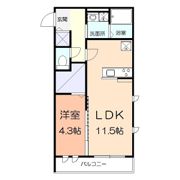 アンソレイエIIの間取り画像