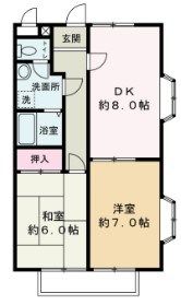 シティー堂山Bの間取り画像