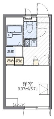 レオパレスベルウッドの間取り画像