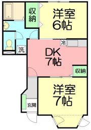 モデルノアロッジオの間取り画像