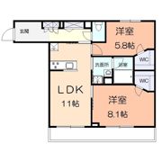 ソレイユ湘南VIの間取り画像