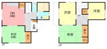 パレス金子E棟の間取り画像