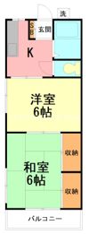綾西第2ハイツの間取り画像