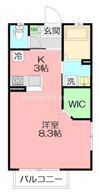 フォンティーヌTATEKAWAの間取り画像