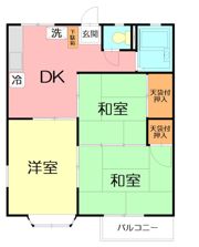 美和コーポ第1の間取り画像