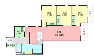 AI・Grandir鎌倉の間取り画像