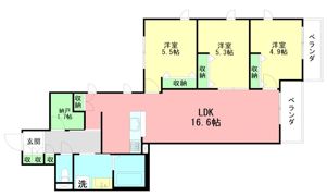 AI・Grandir鎌倉の間取り画像
