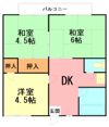 コーポ木村の間取り画像