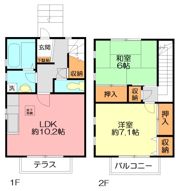 アイリス壱番館の間取り画像
