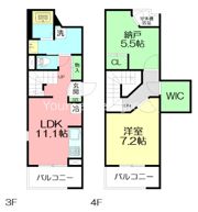 GRANDREVE代官町の間取り画像