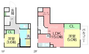GRANDREVE代官町の間取り画像
