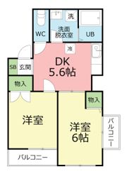 プランドール大磯Bの間取り画像