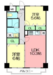 マンション庄田の間取り画像