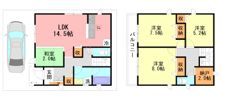 クレイドルガーデン茅ヶ崎市円蔵第16 2号棟の間取り画像