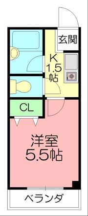 タミーハイツ本厚木の間取り画像