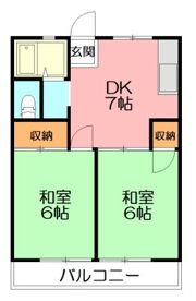 神保アパート富士見が丘2丁目の間取り画像