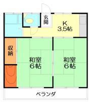 マンション西向浜の間取り画像