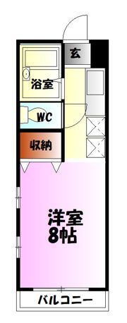 ベルシオン丸久 B棟の間取り画像
