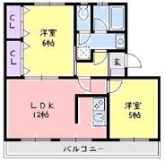 桃山コーポ1号棟の間取り画像