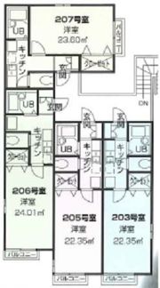 ガーデンハイツ森本IIの間取り画像