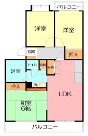エスポワール天神の間取り画像