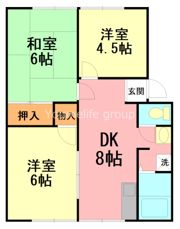 コーポやまゆりAの間取り画像