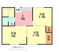 パレス西延沢の間取り画像