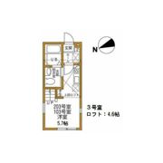 ハーミットクラブハウスヒルズ戸塚Bの間取り画像