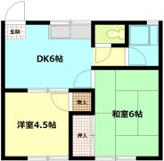 内海ハイツの間取り画像