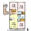 仮称）D-room萩園の間取り画像