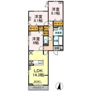 サザンショア東海岸の間取り画像