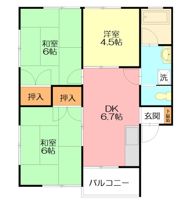 ハイム・フローラBの間取り画像