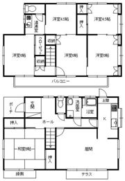 飯塚貸家の間取り画像