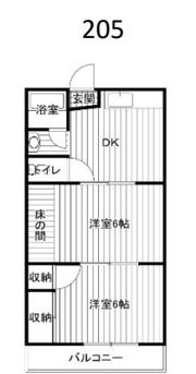 八雲ハイツの間取り画像