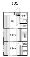 八雲ハイツの間取り画像