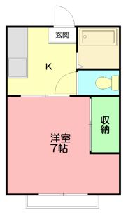 やまみハイツの間取り画像