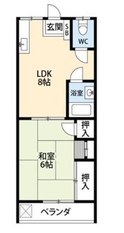 ジュネス相模原の間取り画像