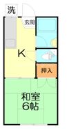 コーポ臼井の間取り画像