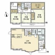 高野戸建の間取り画像