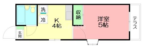 プラーズ城南Bの間取り画像