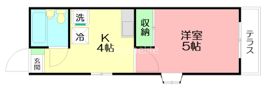 プラーズ城南Bの間取り画像