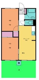 大雄山マンションの間取り画像