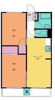 大雄山マンションの間取り画像