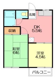 ジュネス松風の間取り画像