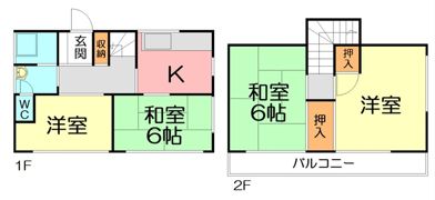 尾尻戸建の間取り画像