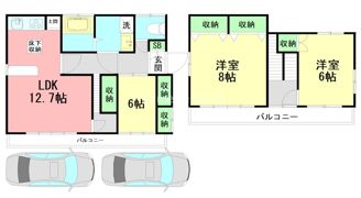 金太郎のデザイナーズ戸建（竹松）の間取り画像