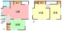 腰越貸家の間取り画像